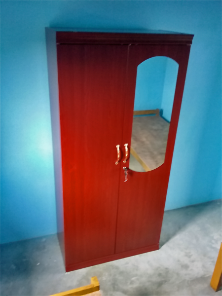 Mahogany Cupboard With Doors Closed