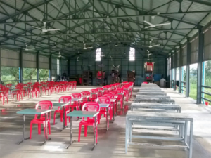 Yangon Tables Chairs In The Outdoor Hall