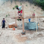 Building a canopy above the well